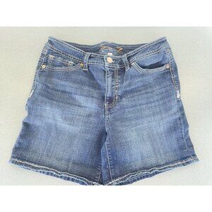 Seven7 Rodeo Shorts Women’s Blue Medium Wash Denim Mid Rise